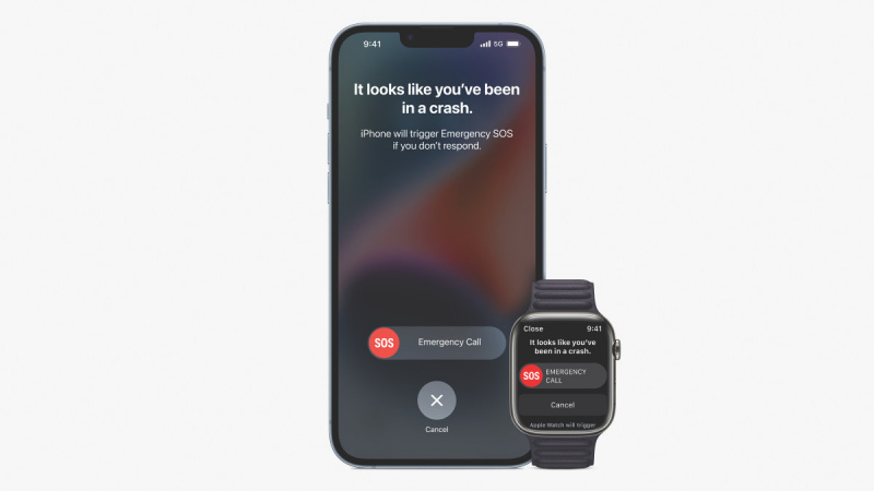 Как выглядит Crash Detection на iPhone и Apple Watch