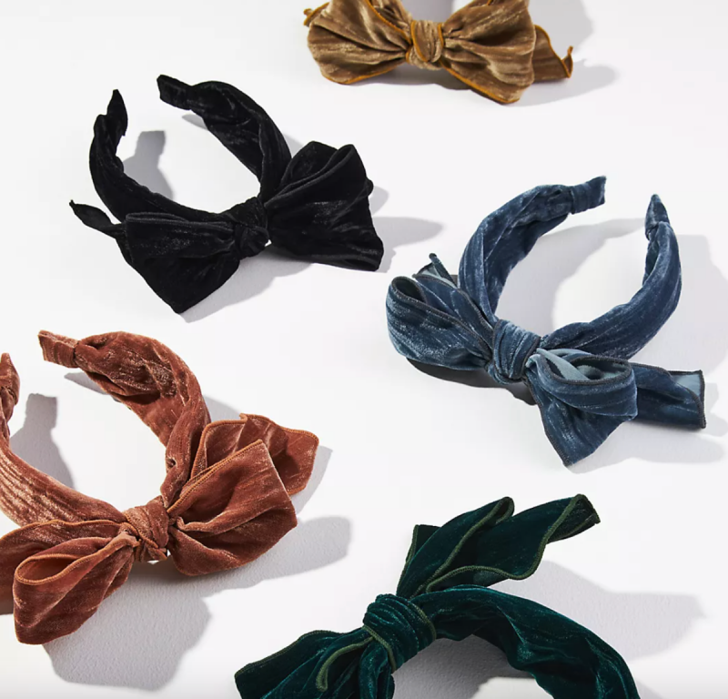 fluwelen strik hoofdband