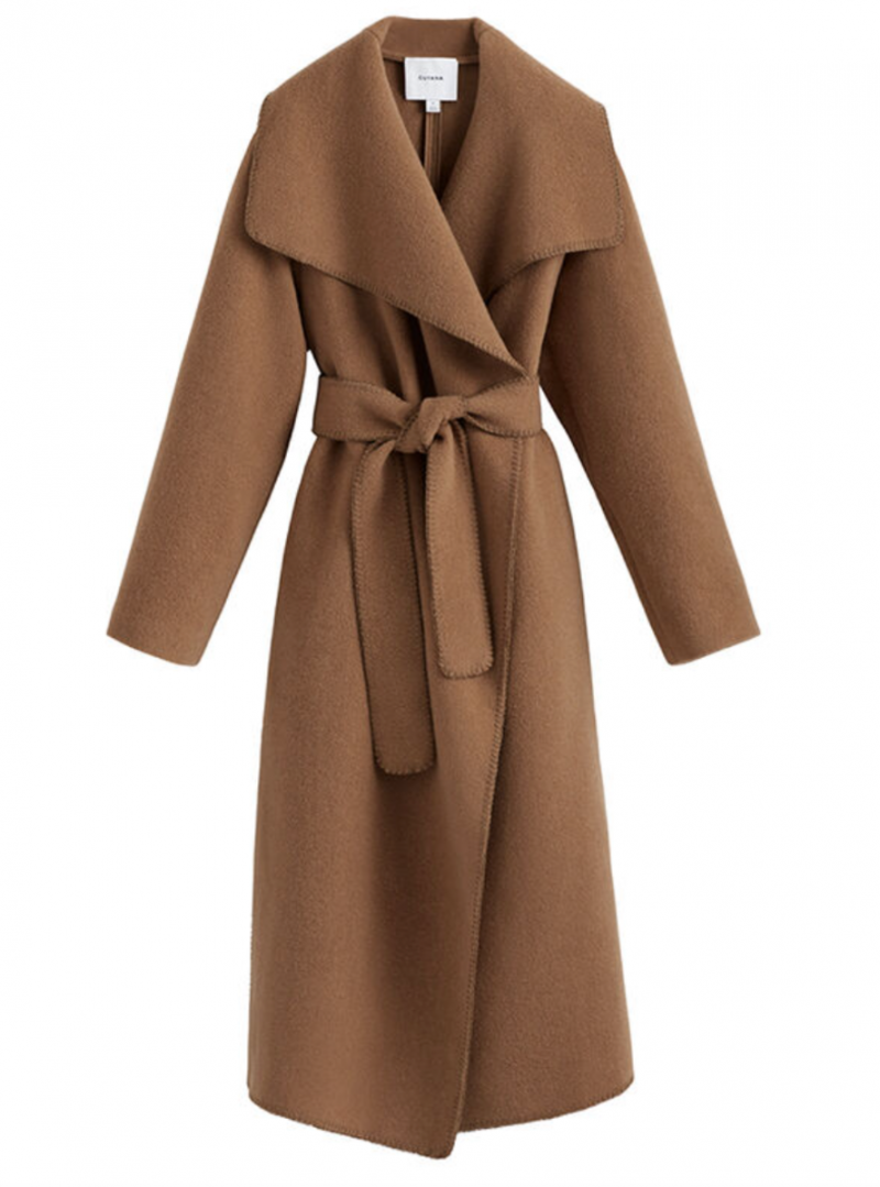   yün dökümlü camel kaban