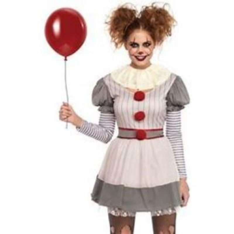 Randig clownklänning