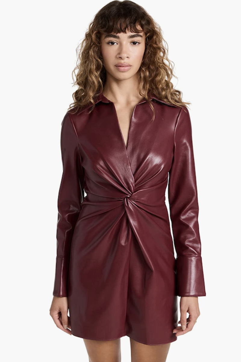   Kleid aus Kunstleder