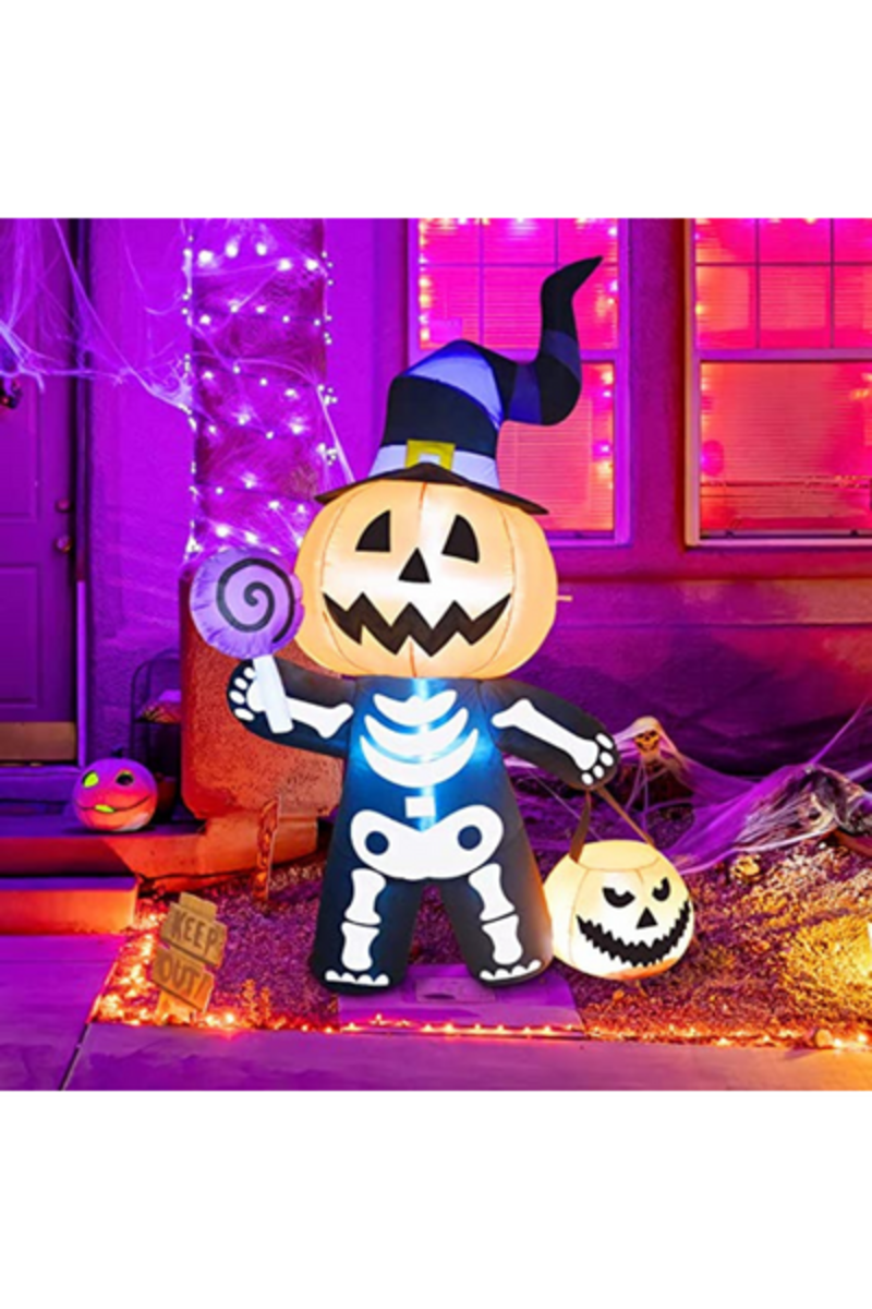   Truco o trato de la calabaza de las decoraciones de la puerta de Halloween