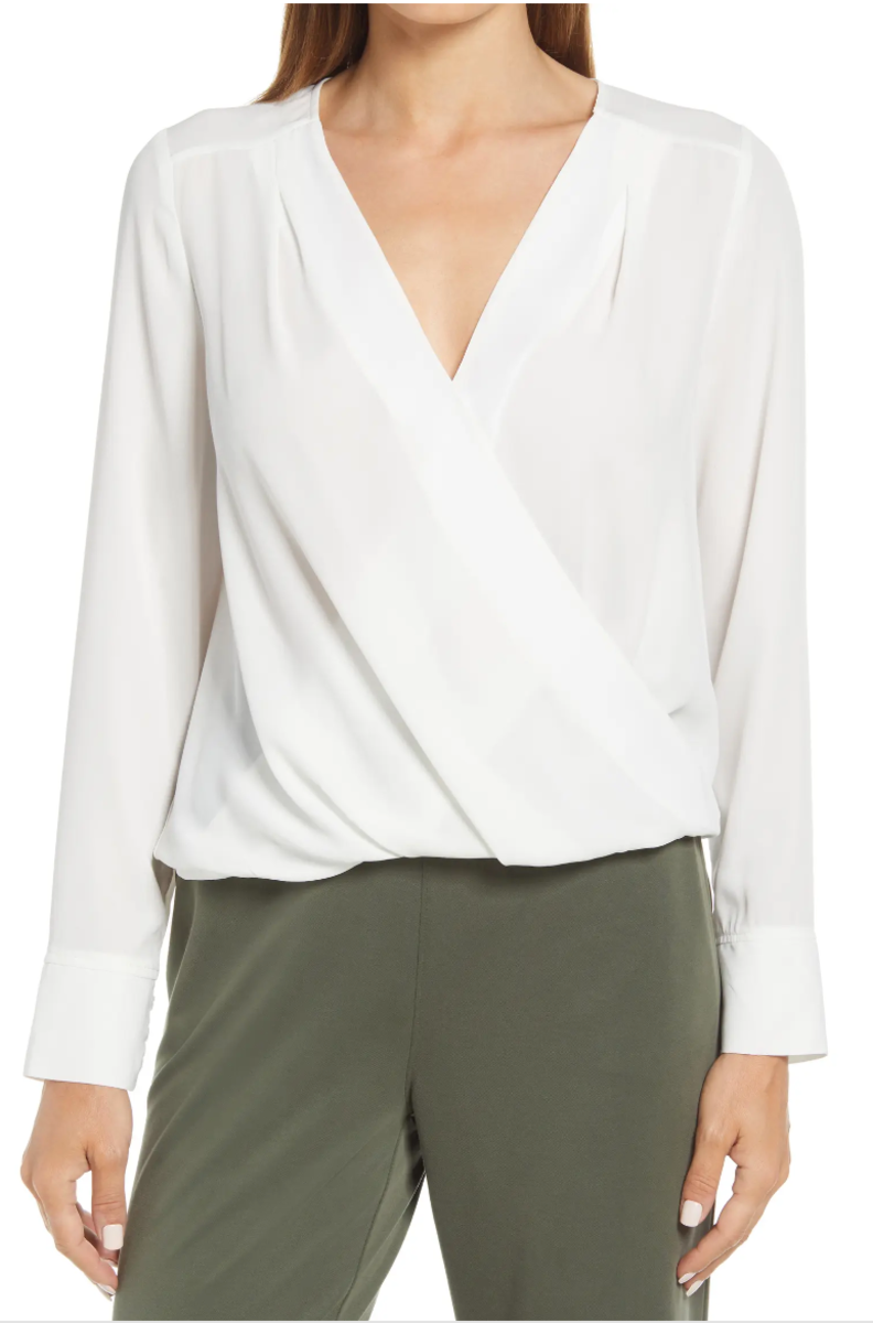   Halogen Cross Front Bluse