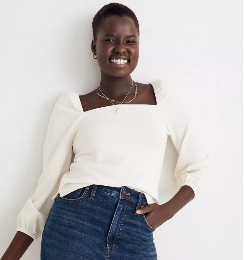   Madewell hvid bluse