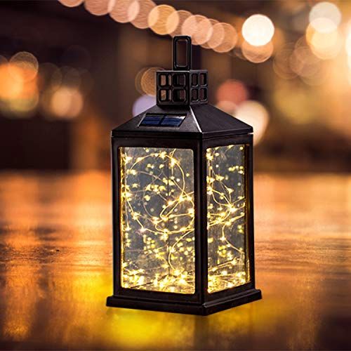 Solar-Laternenleuchten Outdoor SUNWIND Wasserdichte Solar-Tischlampe Hängende Beleuchtung mit 30 warmweißen LEDs für Gartenterrassen-Landschaftsdekoration
