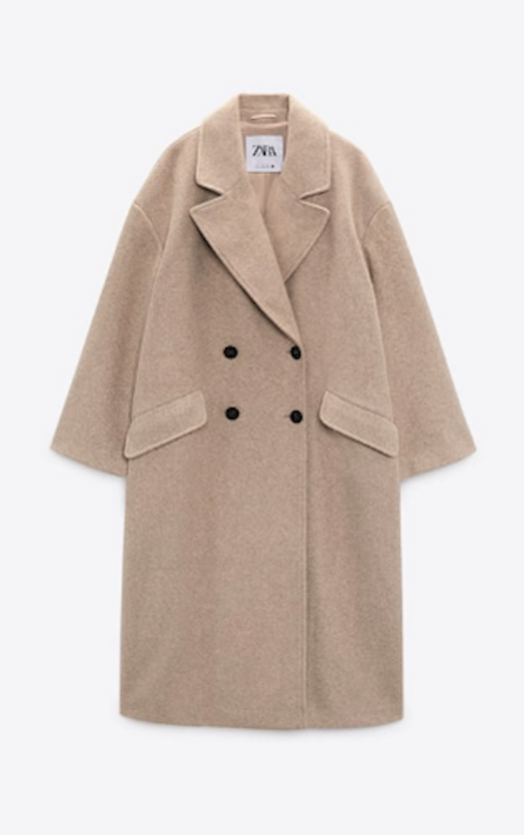 Oversized jas van Zara