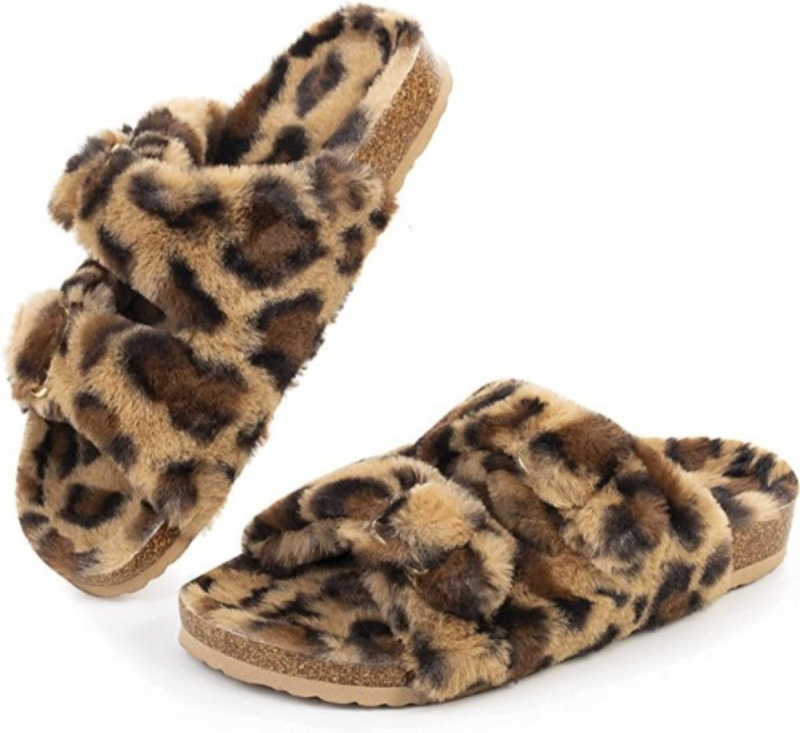   Fitory Faux Rabbit Slides