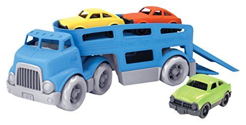 Green Toys Autotransporter, Blau - Rollenspiel, Motorik, Kinderspielzeug. Kein BPA, Phthalate, PVC. Spülmaschinenfest, recycelter Kunststoff, hergestellt in den USA.