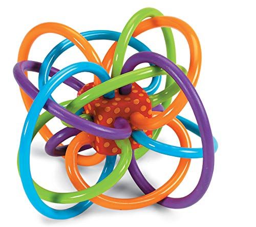 Manhattan Toy Winkel Rassel & sensorisches Beißring-Spielzeug