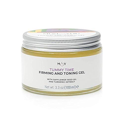 Mum & You Tummy Time Firming and Toning Gel, Collagen Boosting Formula, Konzentriertes Serum auf Ölbasis, 100 % natürlich gewonnene Inhaltsstoffe, Hebammenzugelassen, Vegan Registered, Plastikfreie recycelbare Verpackung, 3,38 fl oz, 1 Stück