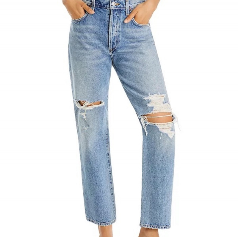 Medborgare's of Humanity Emery High Rise Cropped Straight Leg Jeans