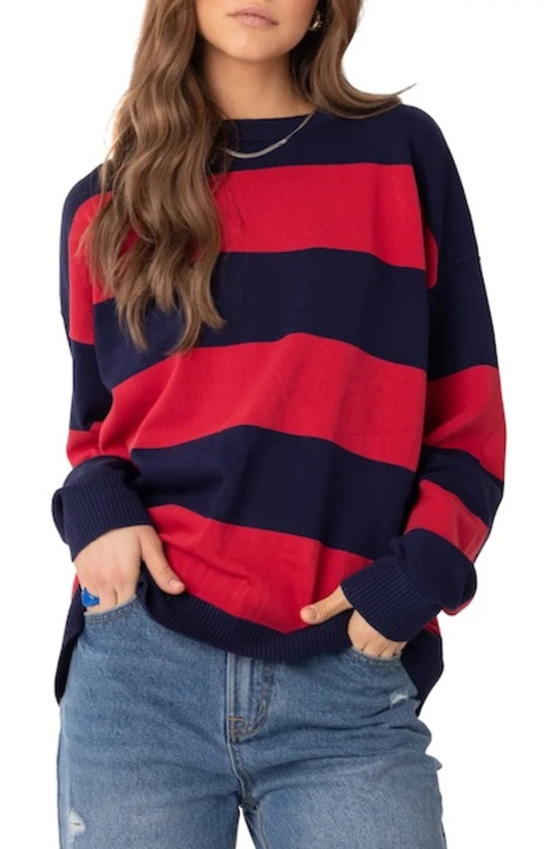   Edikted Logan Stripe Oversize tröja