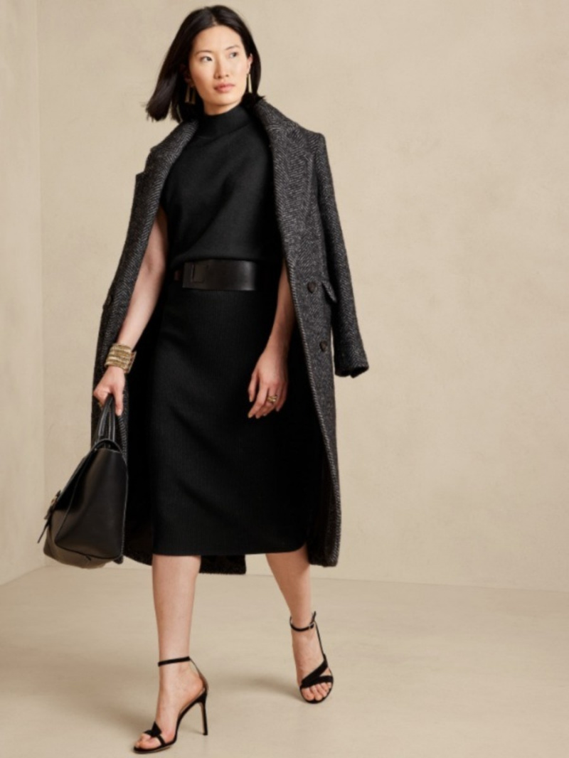   نحيف's long sweater dress