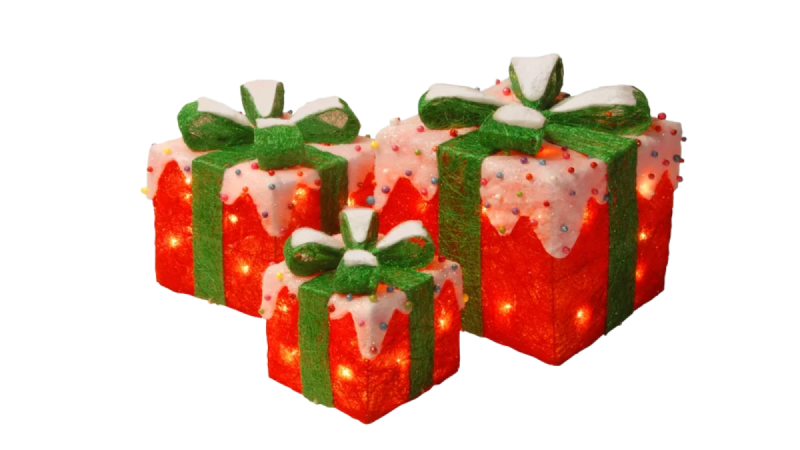   Hashtag Home 3-delige geschenkdoos Kerstdecoratie verlichte displayset