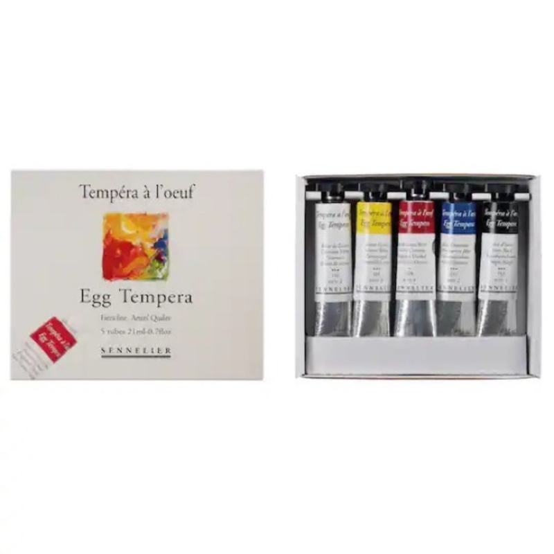   Sennelier Set di 5 colori a tempera all'uovo extra fine