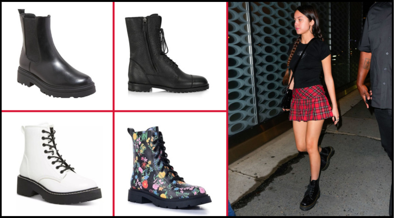 Doc Martens を着たセレブのオリビア・ロドリゴ