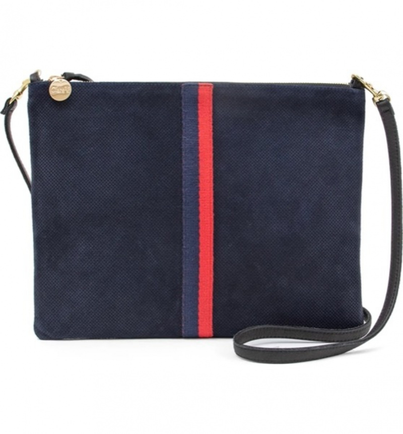   Clare V Sac Bretelle Perforeret ruskind Crossbody