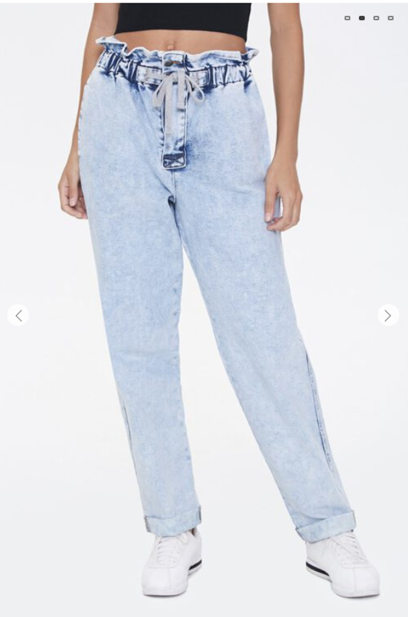   denim jean jogger dupe