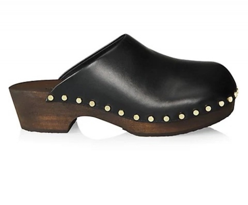Zoccoli Khaite Lucca in pelle con borchie di Saks Fifth Avenue