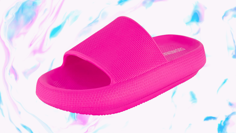   Sieviešu spilveni's Feather Recovery Slide - Pink