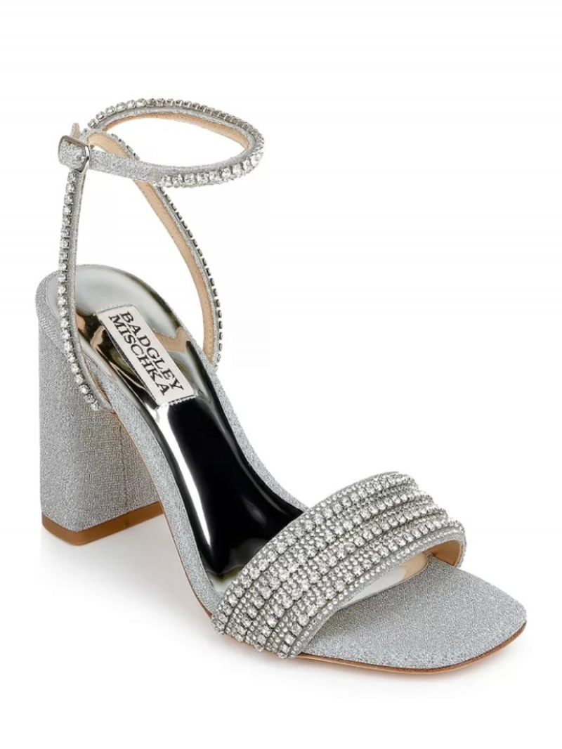   Badgley Mischka kvinnor's Becca Ankle Strap High Heel Sandals