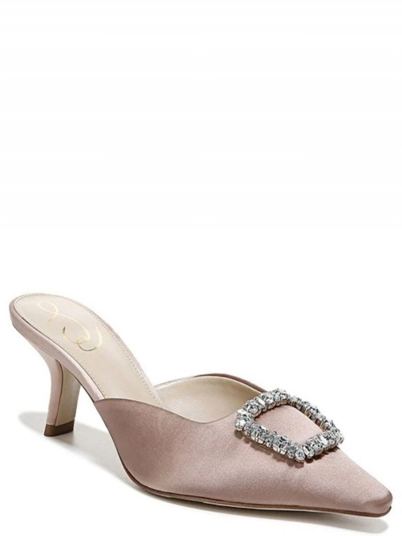  Sam Edelman Brit Jewel Bit Buckle Silk Mule
