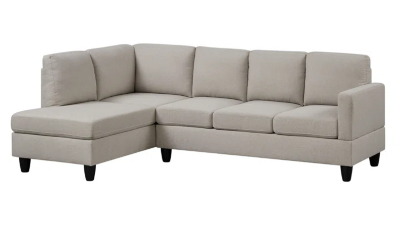   Ebern Designs Karina-Louise Seccional de chaise longue tapizado de 2 piezas