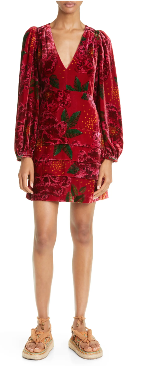   Nordstrom Farm Rio Mini suknelė ilgomis rankovėmis