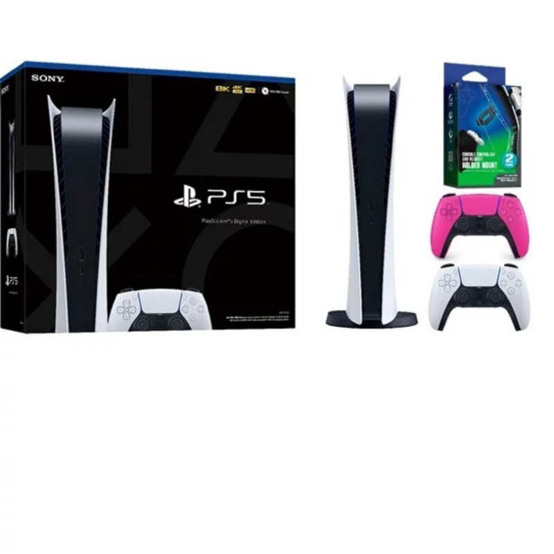   Κονσόλα Sony PlayStation 5 (Ψηφιακή κονσόλα PS5) Ψηφιακή έκδοση με πακέτο Nova Pink Controller and Holder Mount Limited Edition