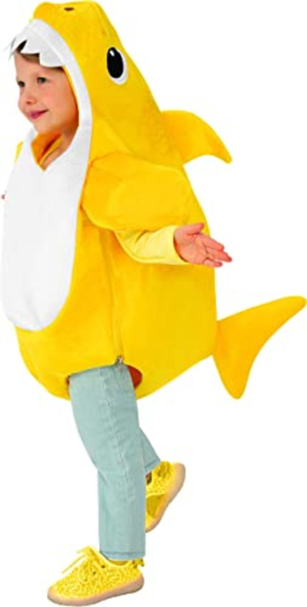 Costume da squalo bambino con chip audio