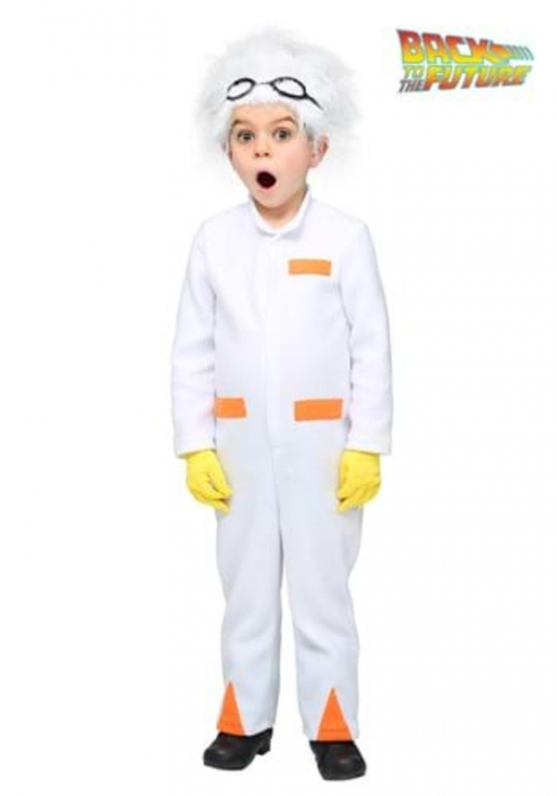 Costume da Doc Brown di Ritorno al futuro per i più piccoli