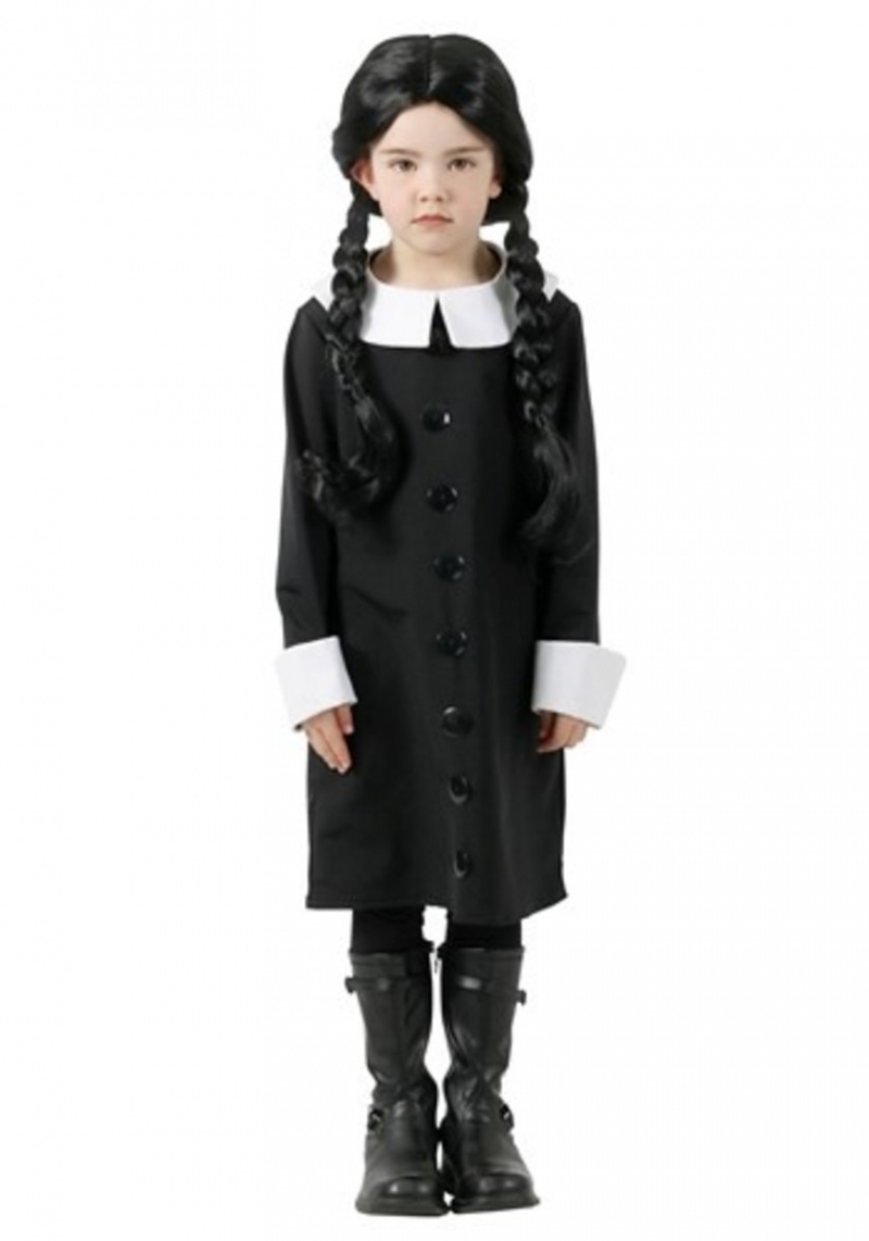Costume da bambino del mercoledì della famiglia Addams