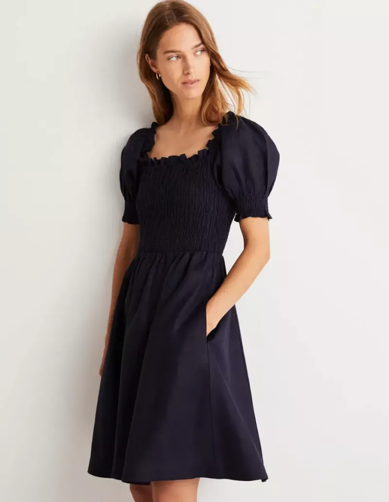   Mini abito Boden con corpetto smock