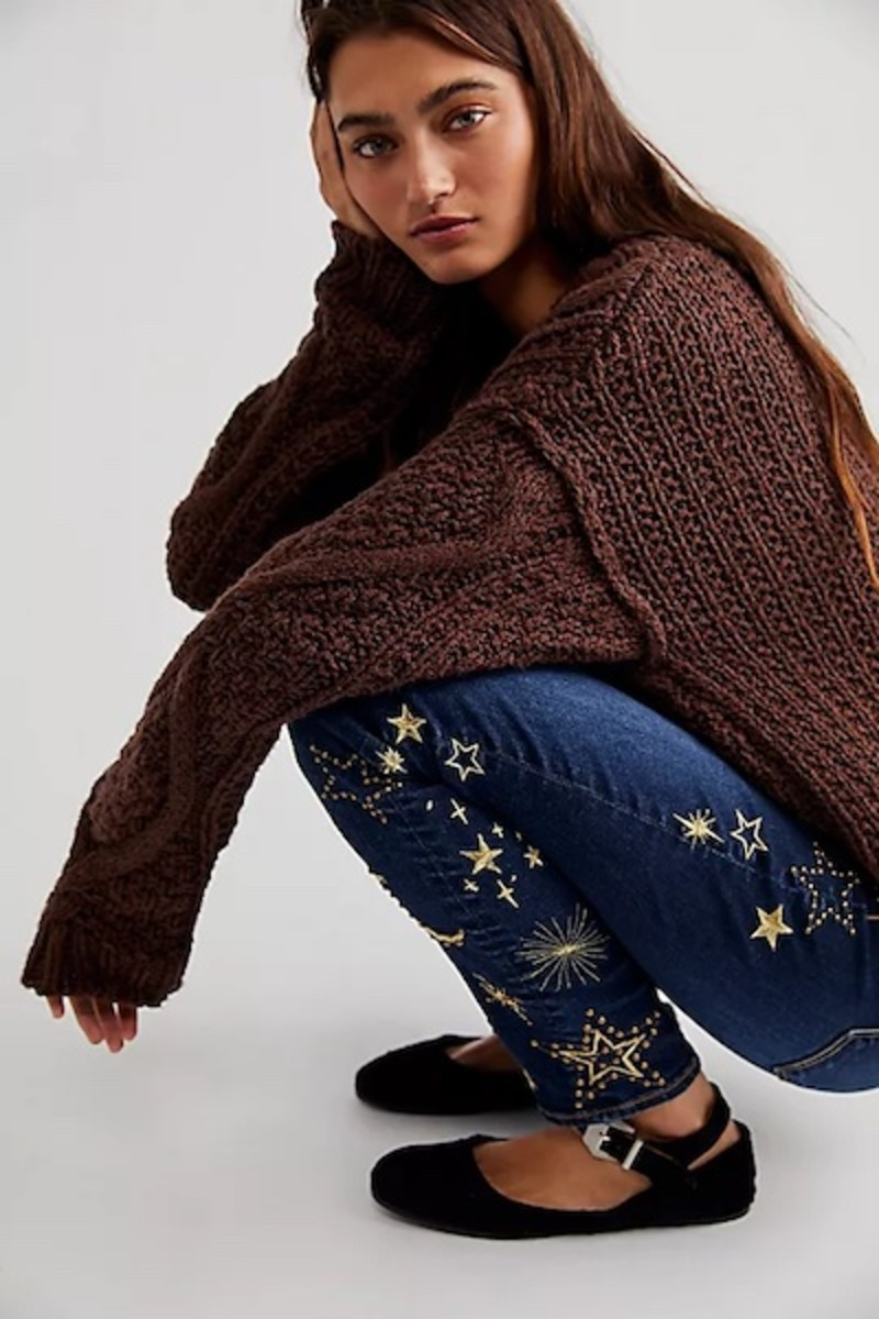 drivwood jackie højtaljede broderede jeans