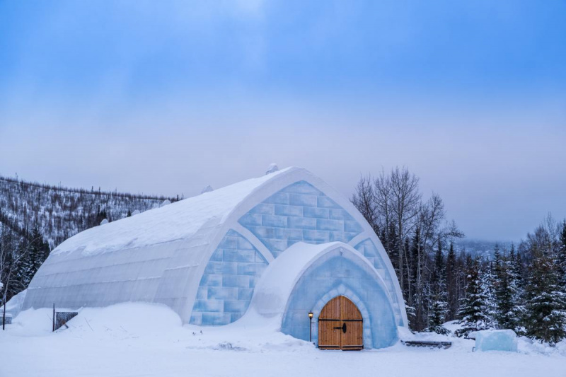Museo del ghiaccio su Chena Hot Springs Road in Alaska