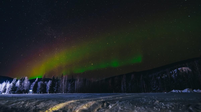 Aurora boreale in Alaska