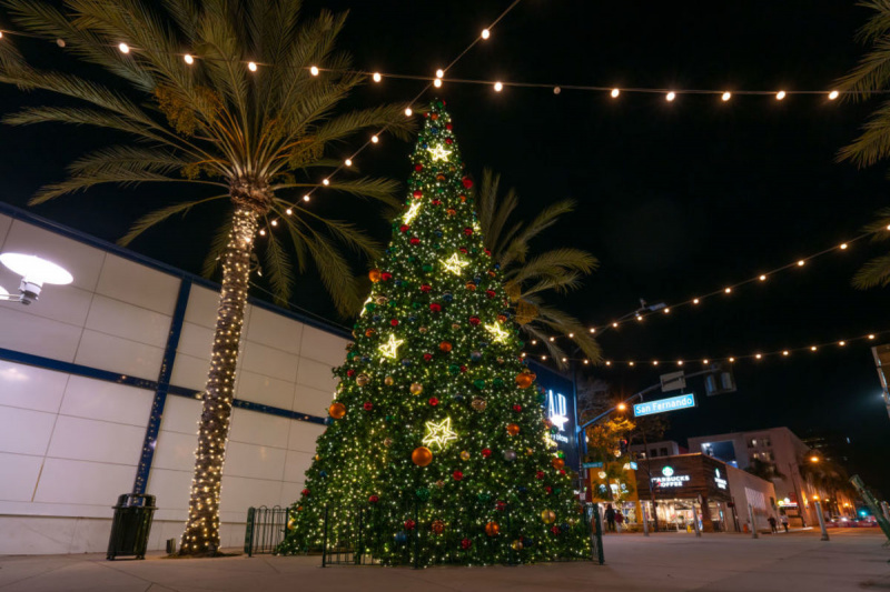 Sødt juletræ i Burbank, Californien