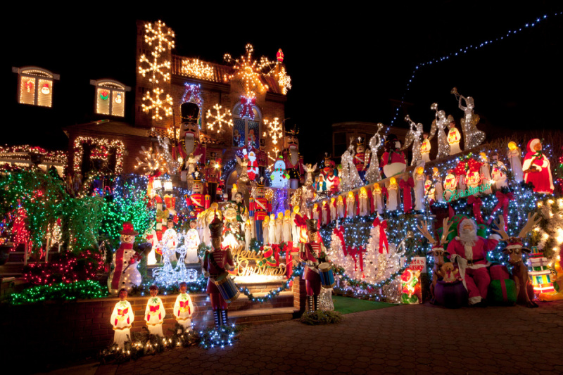 dyker heights i brooklyn, ny juleindretning