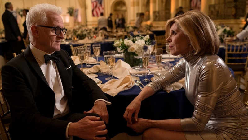   جون سلاتري بدور دكتور لايل بيتنكورت وكريستين بارانسكي في دور ديان لوكهارت"The Good Fight" on Paramount Plus