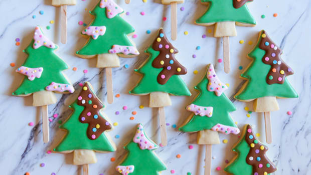   Juletræ Cookie Pops