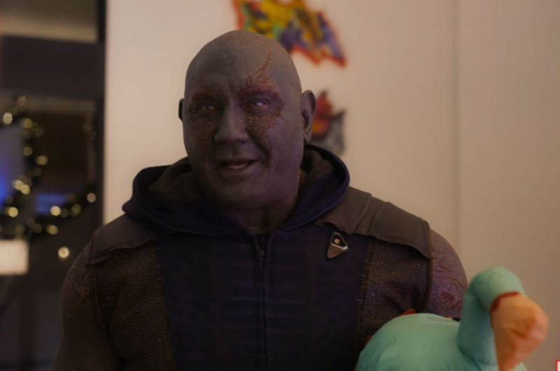 Дејв Баутиста као Дракс у"The Guardians of the Galaxy Holiday Special"